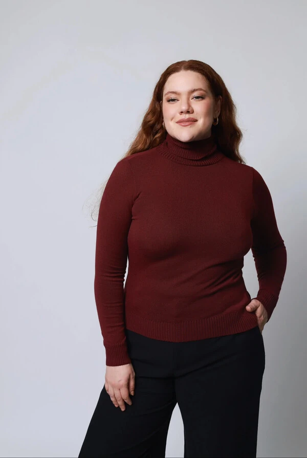 Blusa Gola Alta Básica Cacharrel Tricot