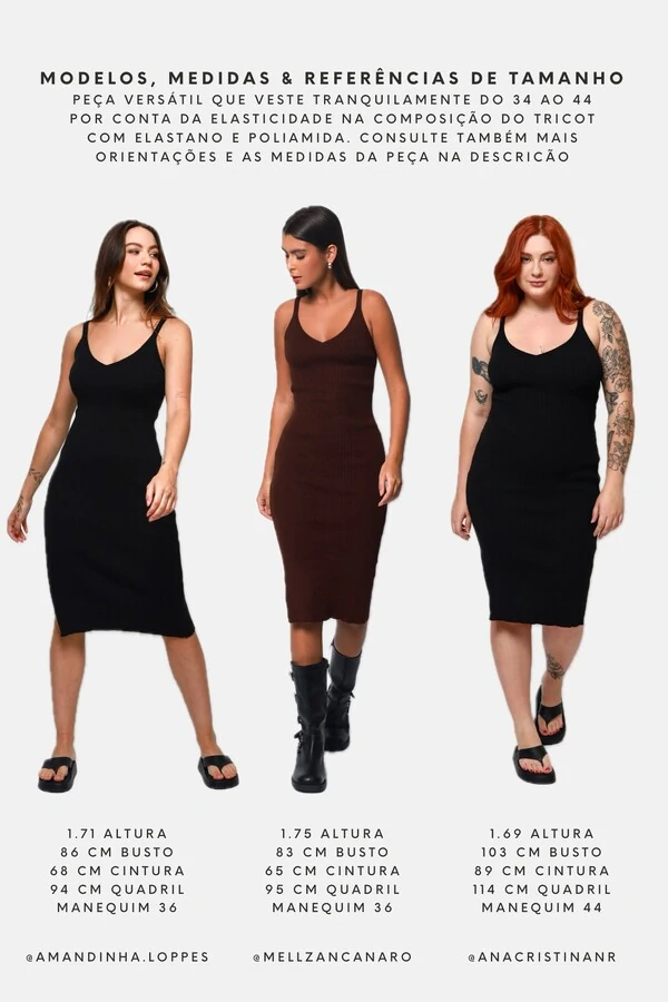 Vestido Alcinha Midi Tricot