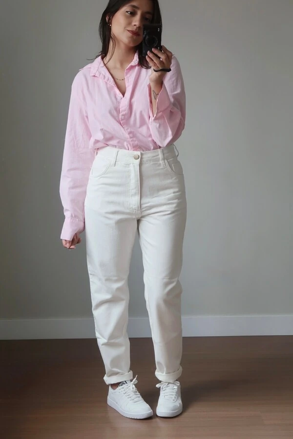 Calça Mom Jeans Fit