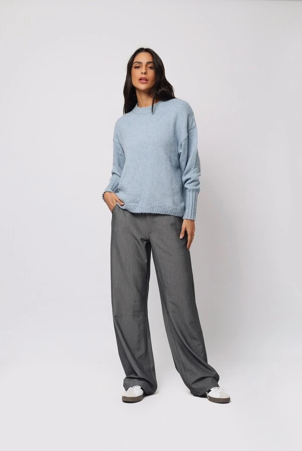 Blusão Mescla Londres Tricot Oversized