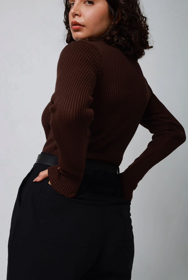 Blusa Manga Dedinho Cacharrel Tricot Modal