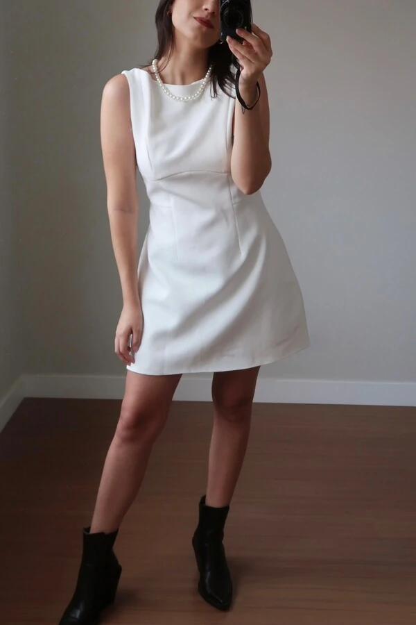 Vestido Pearl Curto Alfaiataria