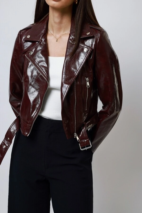 Jaqueta Vinil Biker Poliuretano