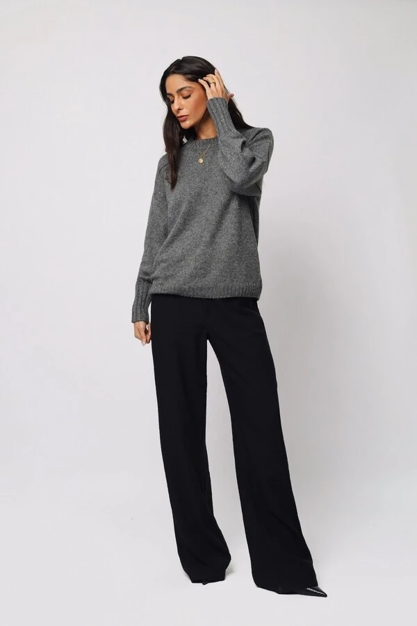 Blusão Mescla Londres Tricot Oversized