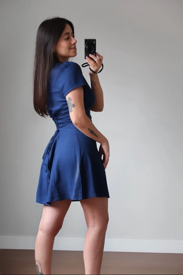 Vestido Ruby Linho Amarração