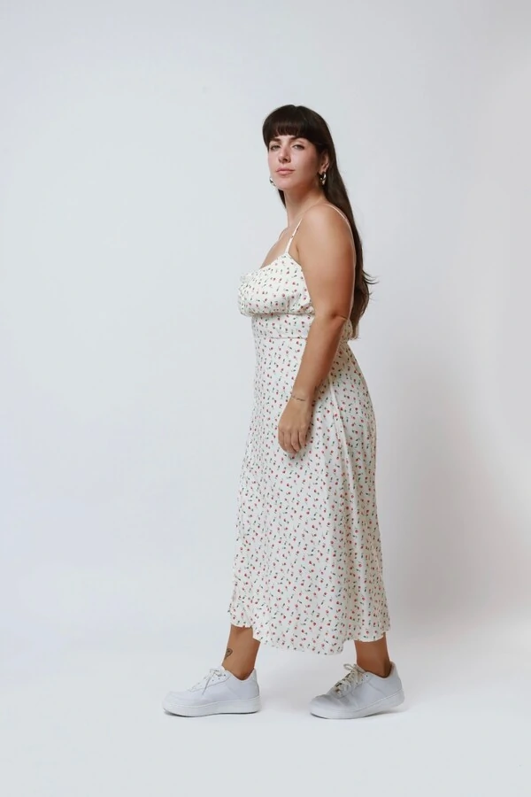 Vestido Vênus Midi Fenda