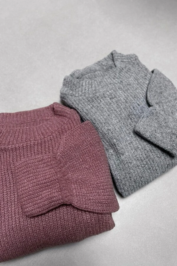 Blusão Tricot Mousse Manga Oversized