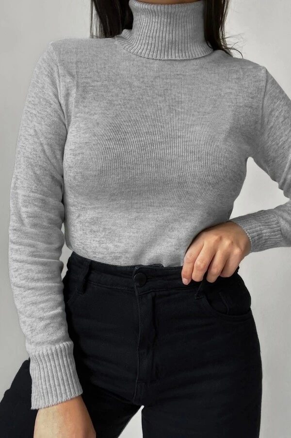 Blusa Gola Alta Básica Cacharrel Tricot