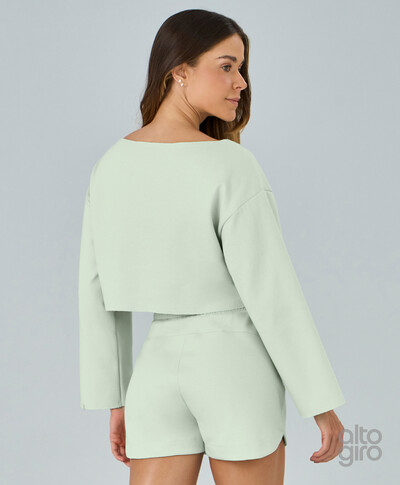 FotoBlusa Cropped Alto Giro