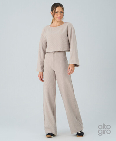 Foto Cropped Canelado Confy Alto Giro