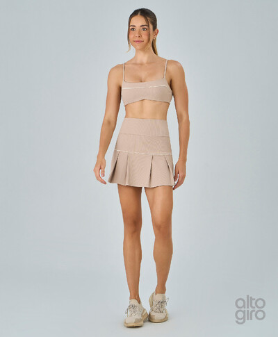 FotoSaia Sobreposta Ribi Com Pregas Alto Giro