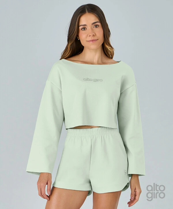 Blusa Cropped Alto Giro