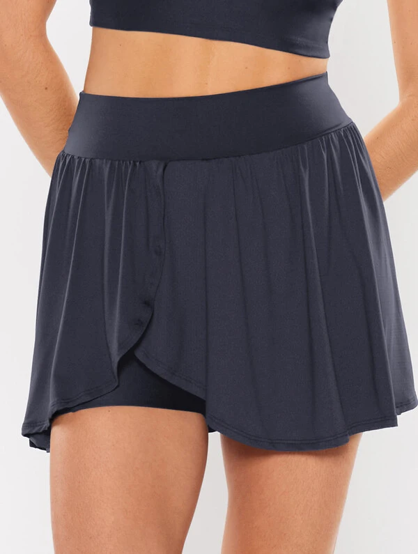 Saia Short com Elástico na Barra Body For Sure