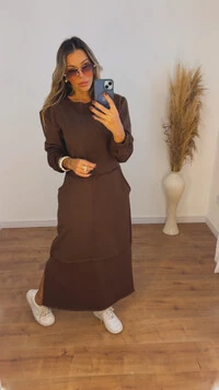 Vestido Veronica em Moletom leve