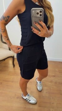 Conjunto Marina em Moletinho – Regata e Shorts Feminino
