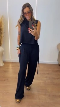 Conjunto Bia em Viscolycra – Conforto Elegante com Calça Pantalona