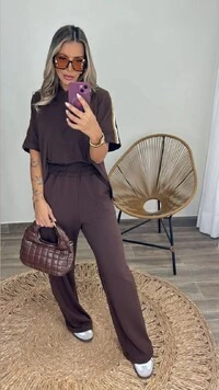 Conjunto Faixa com Capuz em Moletinho