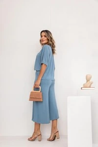 Conjunto Málaga em Viscolycra Premium Feminino – Blusa Ampla e Pantacourt