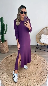 Vestido Heloisa Midi em Moletinho – Conforto e Elegância para o Dia a Dia