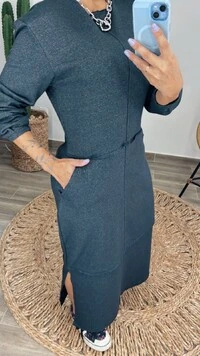 Vestido Veronica em Moletom leve