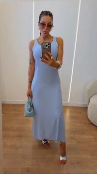 Vestido Sabrina Midi em Moletinho com Recortes