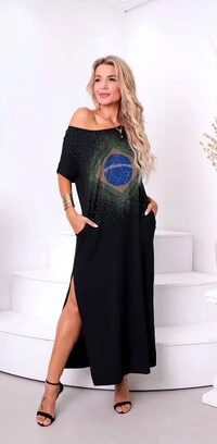 Vestido Brasil Viscolycra