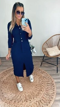 Vestido Bianca Moletinho Mangas Longas
