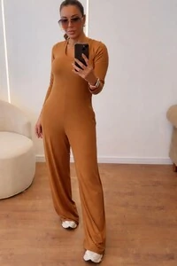 Macacão Adriane Manga Longa em Viscolicra Premium – Elegante, Confortável e Versátil
