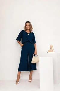 Conjunto Málaga em Viscolycra Premium Feminino – Blusa Ampla e Pantacourt