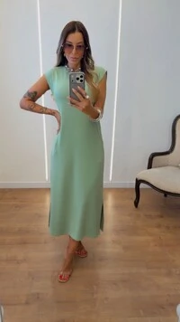 Vestido Glória em Moletinho com Elastano