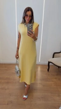 Vestido Glória em Moletinho com Elastano