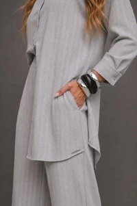 Conjunto Feminino Camisa e Calça em Viscose Premium