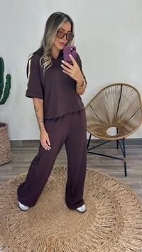 Conjunto Faixa com Capuz em Moletinho