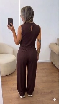 Conjunto Bia em Viscolycra – Conforto Elegante com Calça Pantalona