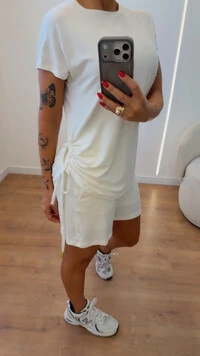 Conjunto Leticia em Viscolycra Premium com Blusa Ajustável e Shorts