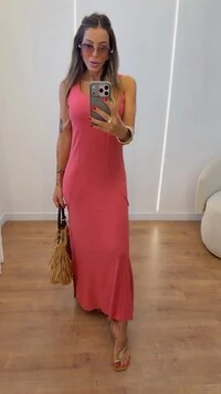 Vestido Sabrina Midi em Moletinho com Recortes