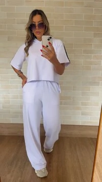 Conjunto Faixa com Capuz em Moletinho