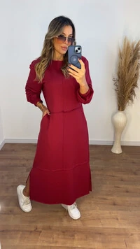 Vestido Veronica em Moletom leve