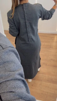 Vestido Veronica em Moletom - Modelo amplo