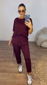 Conjunto Feminino Maria em Moletinho com Bolsos Utilitários – Conforto e Estilo Casual