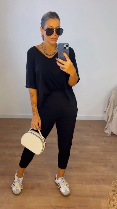 Foto Conjunto Mel em Viscolicra Premium Feminino – Confortável e Elegante