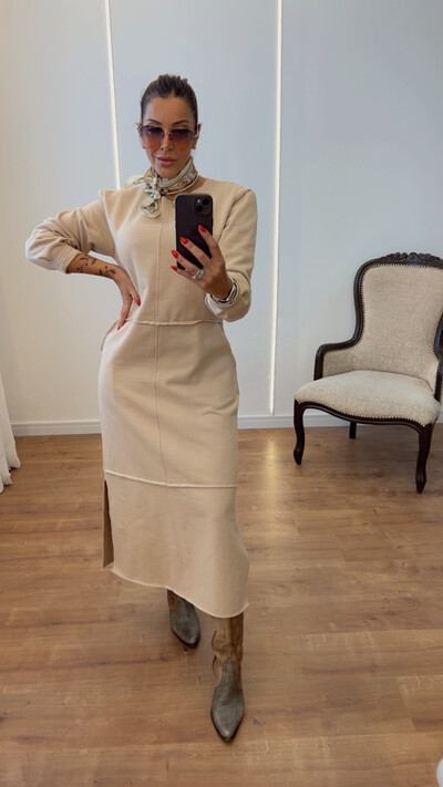 Foto Vestido Veronica em Moletom - Modelo amplo