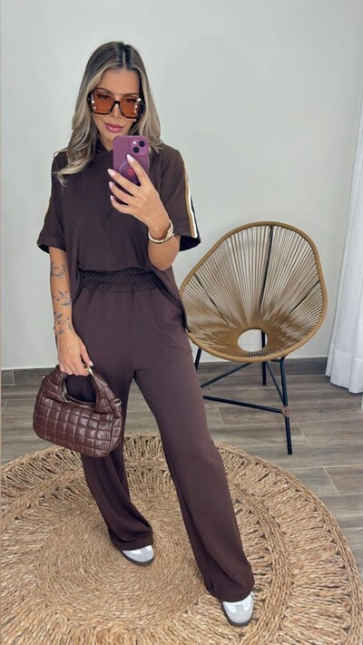 Foto Conjunto Faixa com Capuz em Moletinho