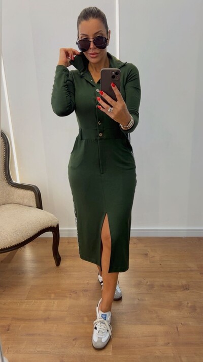 Foto Vestido Bianca Moletinho Mangas Longas