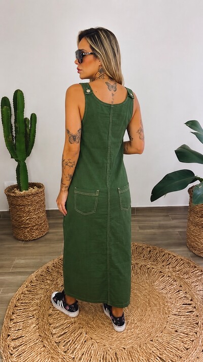 Foto Vestido Salopete Feminino em Moletinho Premium Luar | Charmoza Fashion