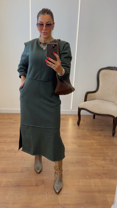 Foto Vestido Veronica em Moletom - Modelo amplo