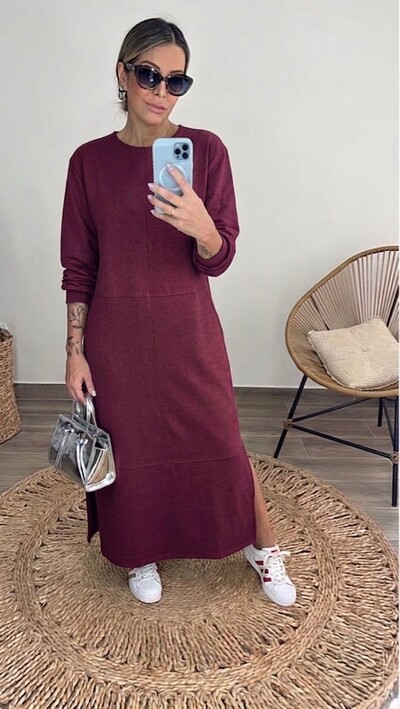Foto Vestido Veronica em Moletom - Modelo amplo