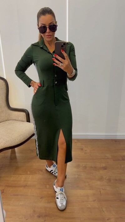 FotoVestido Bianca Moletinho Mangas Longas