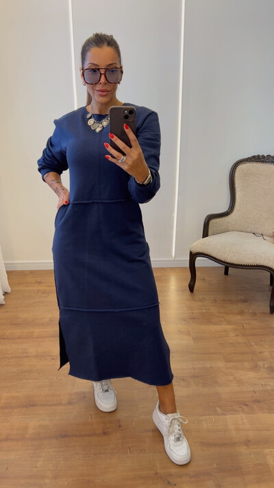 Foto Vestido Veronica em Moletom - Modelo amplo