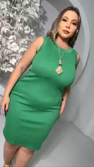 Foto Vestido Abadia em Malha Canelada